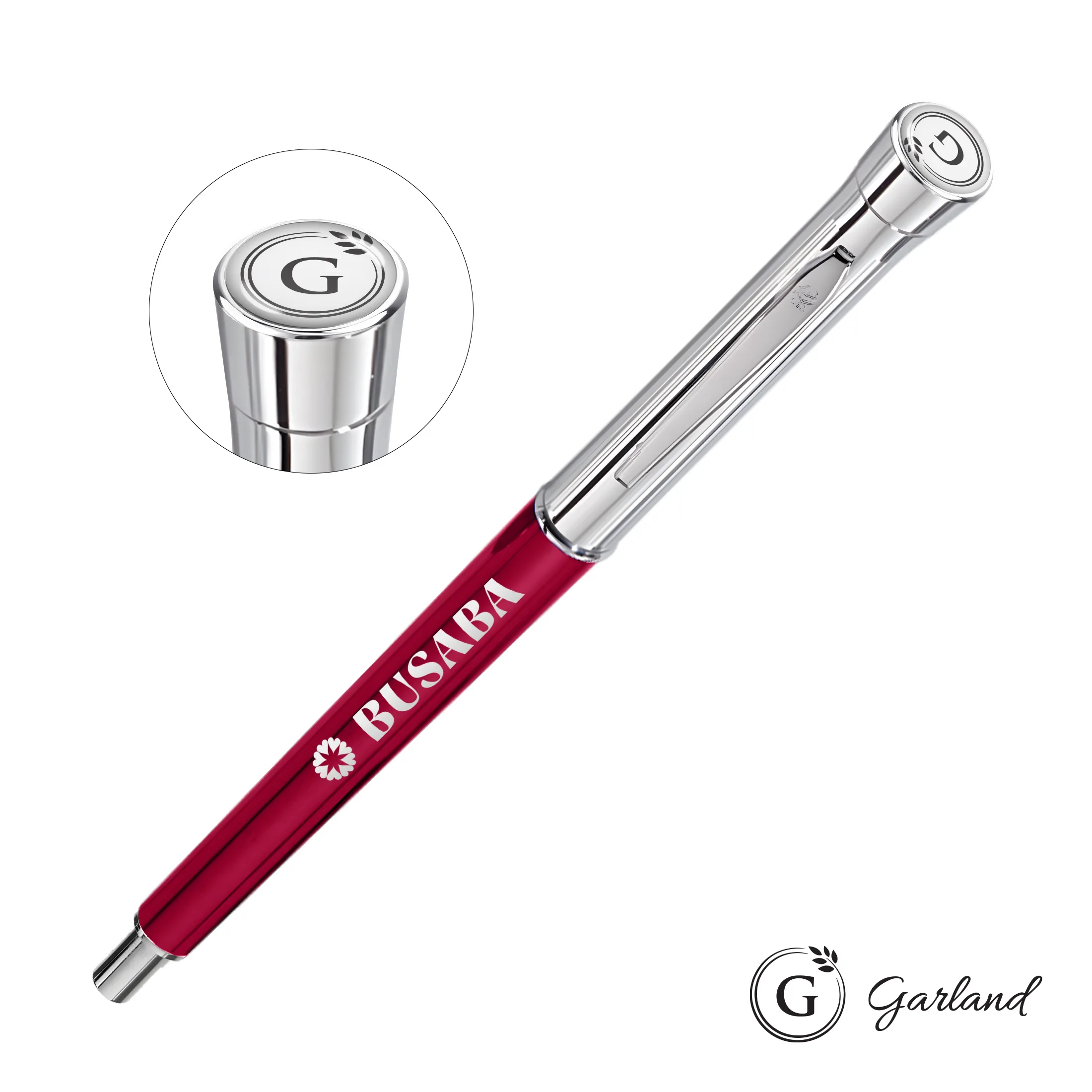 Standard, Mechanical Pencil, Chrome, Burgundy / Chrome