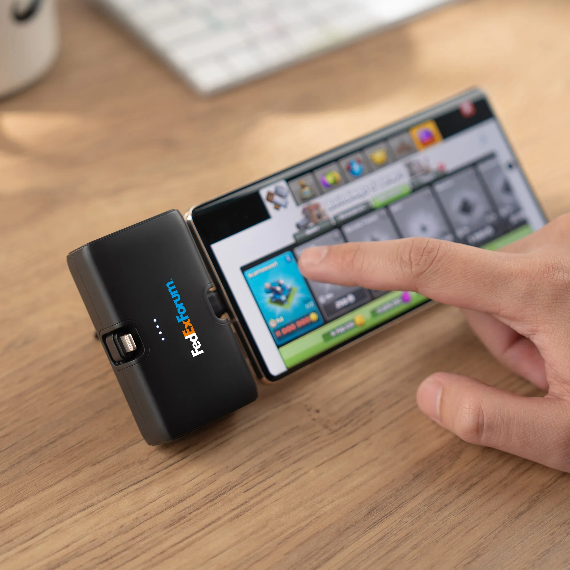 Switch, 4,500 mAh Power Bank with Retractable Ports and Stand view 6
