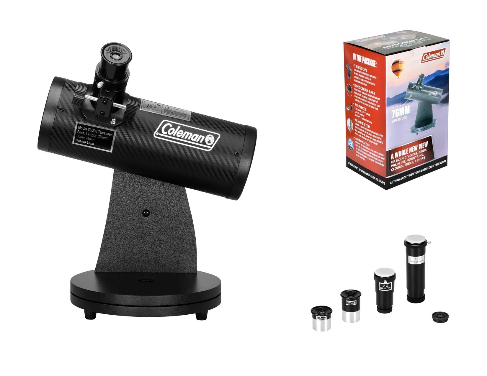 Coleman 150X Tabletop Newtonian Reflector Telescope