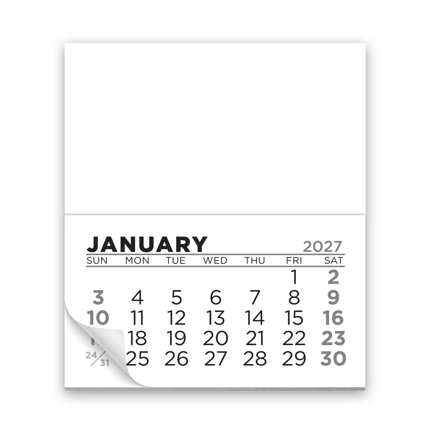 Add-A-Pad 12 Month Calendar view 3