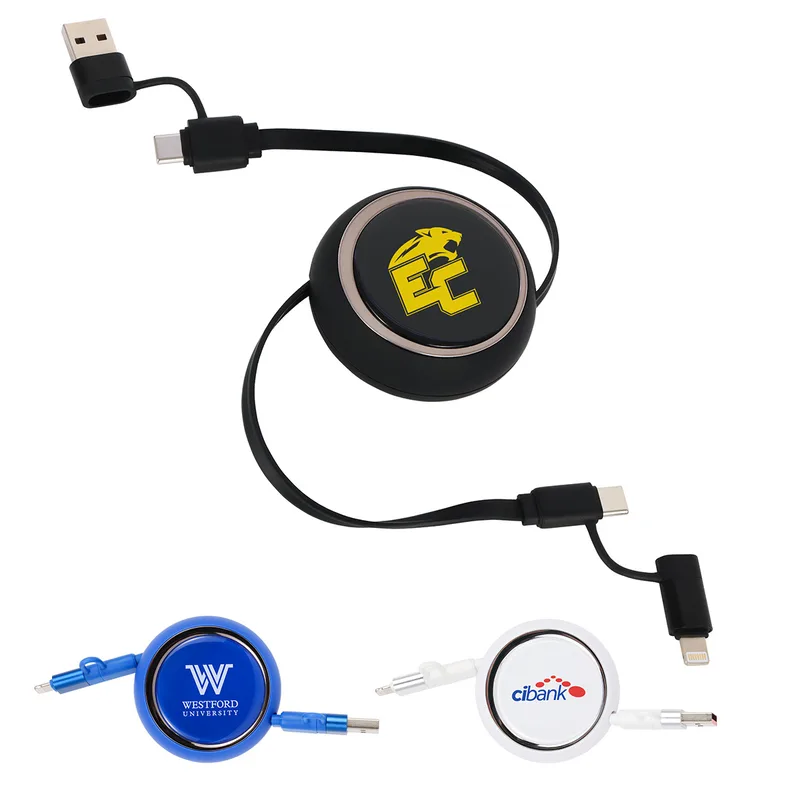 Mach 4-in-1 100W PD 39" Retractable Charging Cable