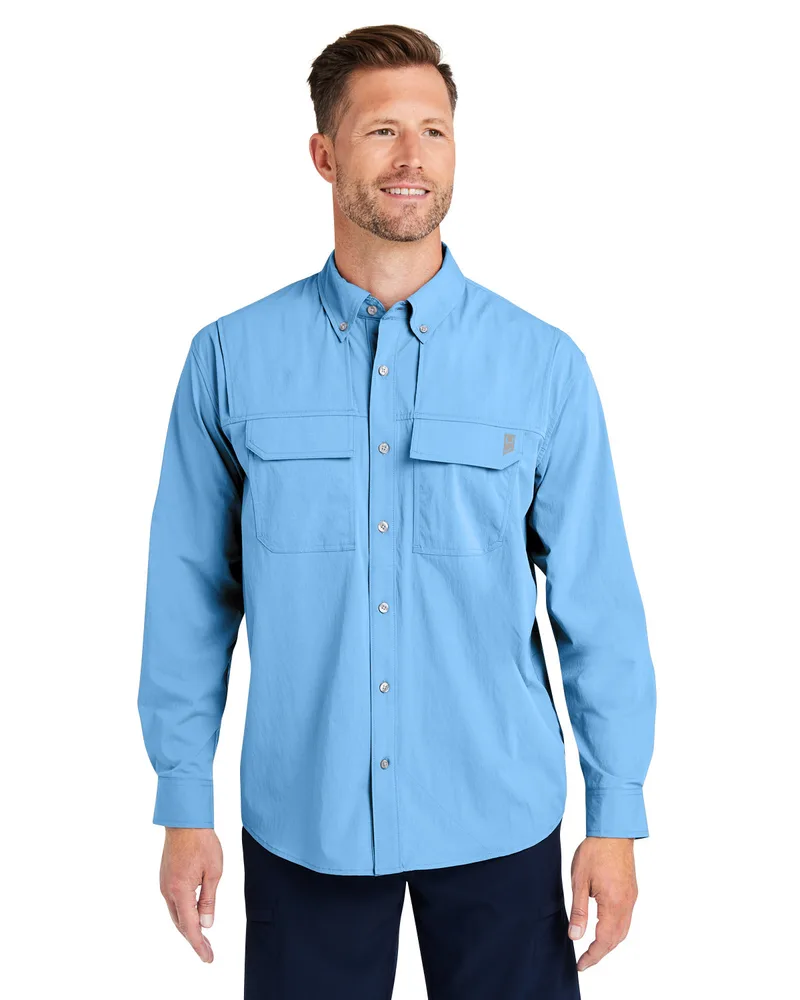HUK® Men's Creekbed Pocket Long Sleeve Fishing Shirt