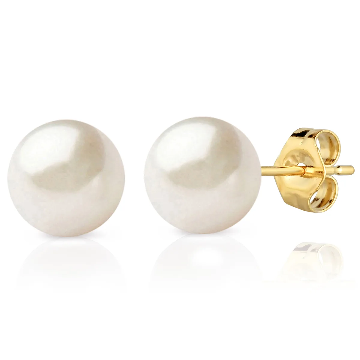 Jilco Inc Pearl Earrings - Yellow Gold