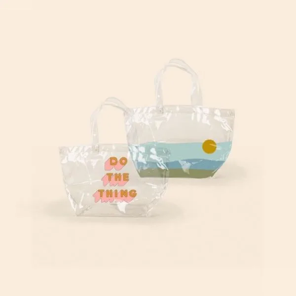 Dumpling Tote - Clear Vinyl