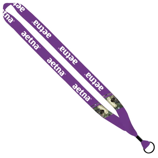 3/4" Dye-Sublimated Waffle Weave Lanyard view 2