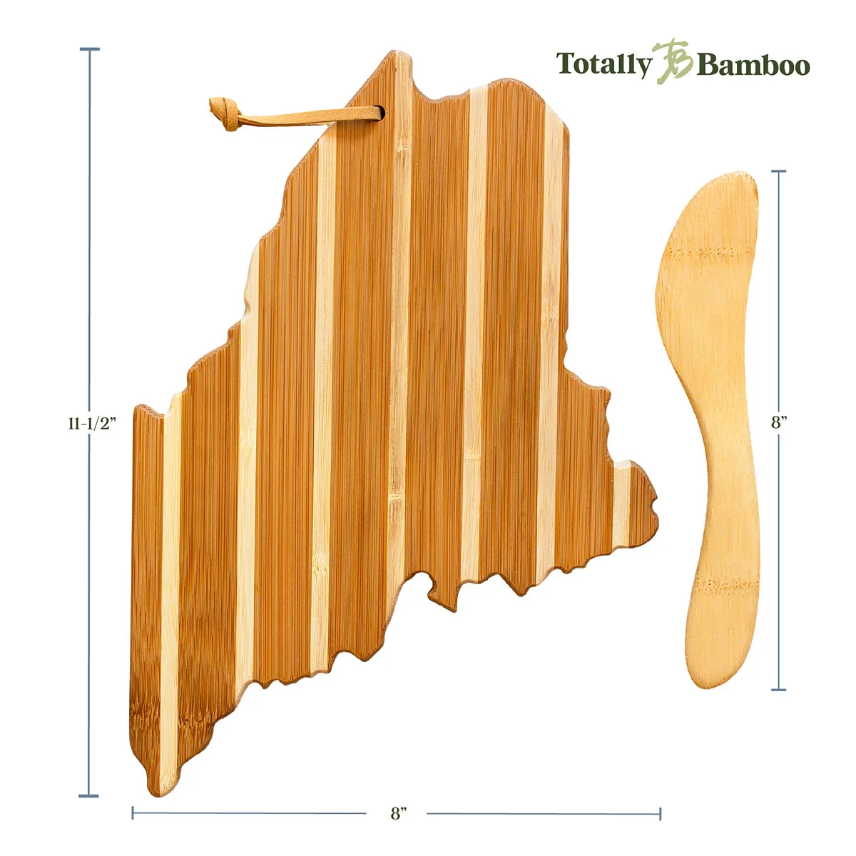 Maine Charcuterie Board with Spreader Knife Gift Set view 3