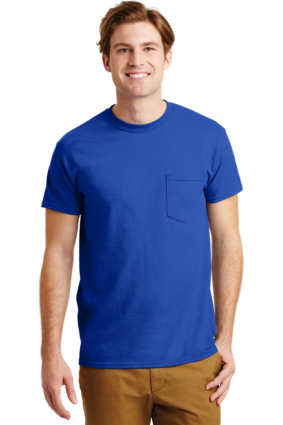 Gildan® - DryBlend® 50 Cotton/50 Poly Pocket T-Shirt. view 3