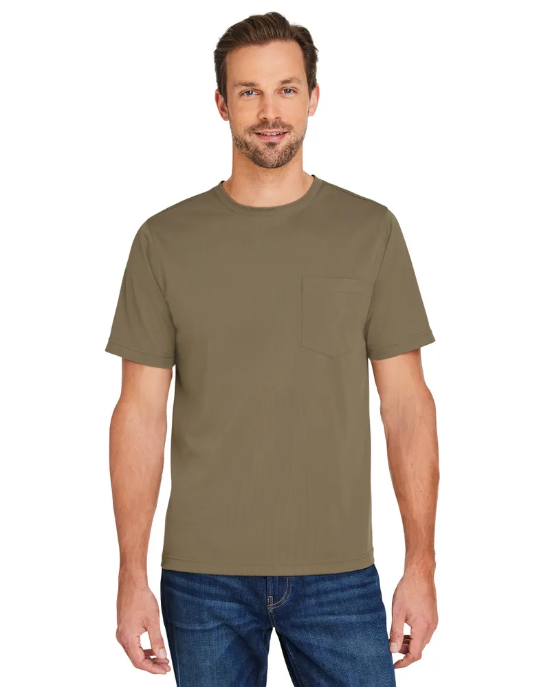 Harriton Unisex Charge Snag and Soil Protect T-Shirt view 2