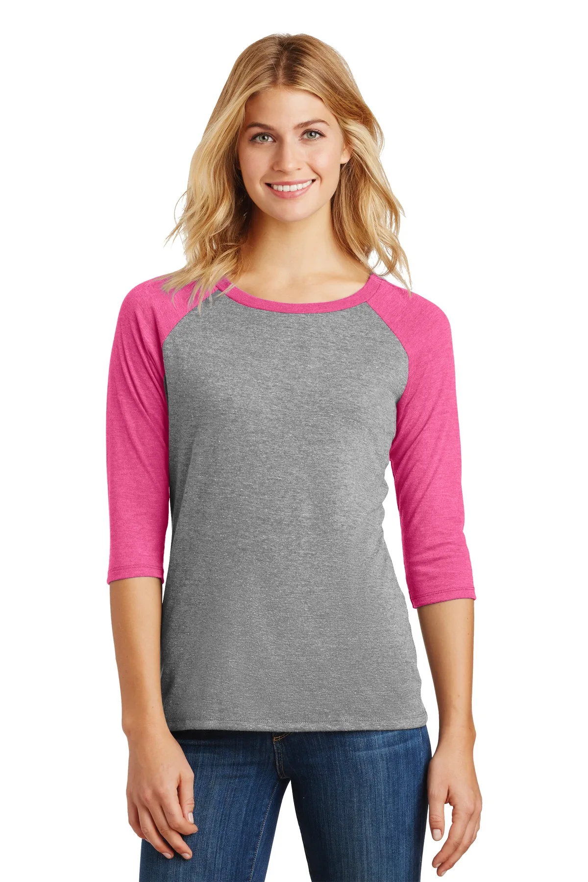 District® Women's Perfect Tri® 3/4-Sleeve Raglan.