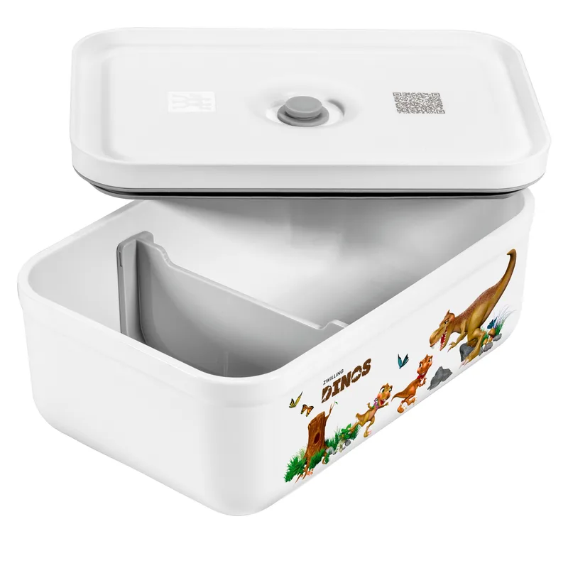Zwilling Dinos Large Vacuum Sealable Lunch Box White/Gray