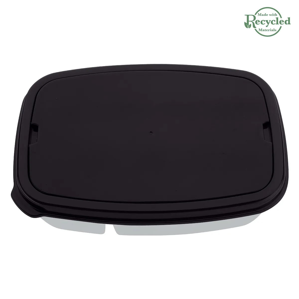 2-section Lunch Container With Custom Handle Box view 3