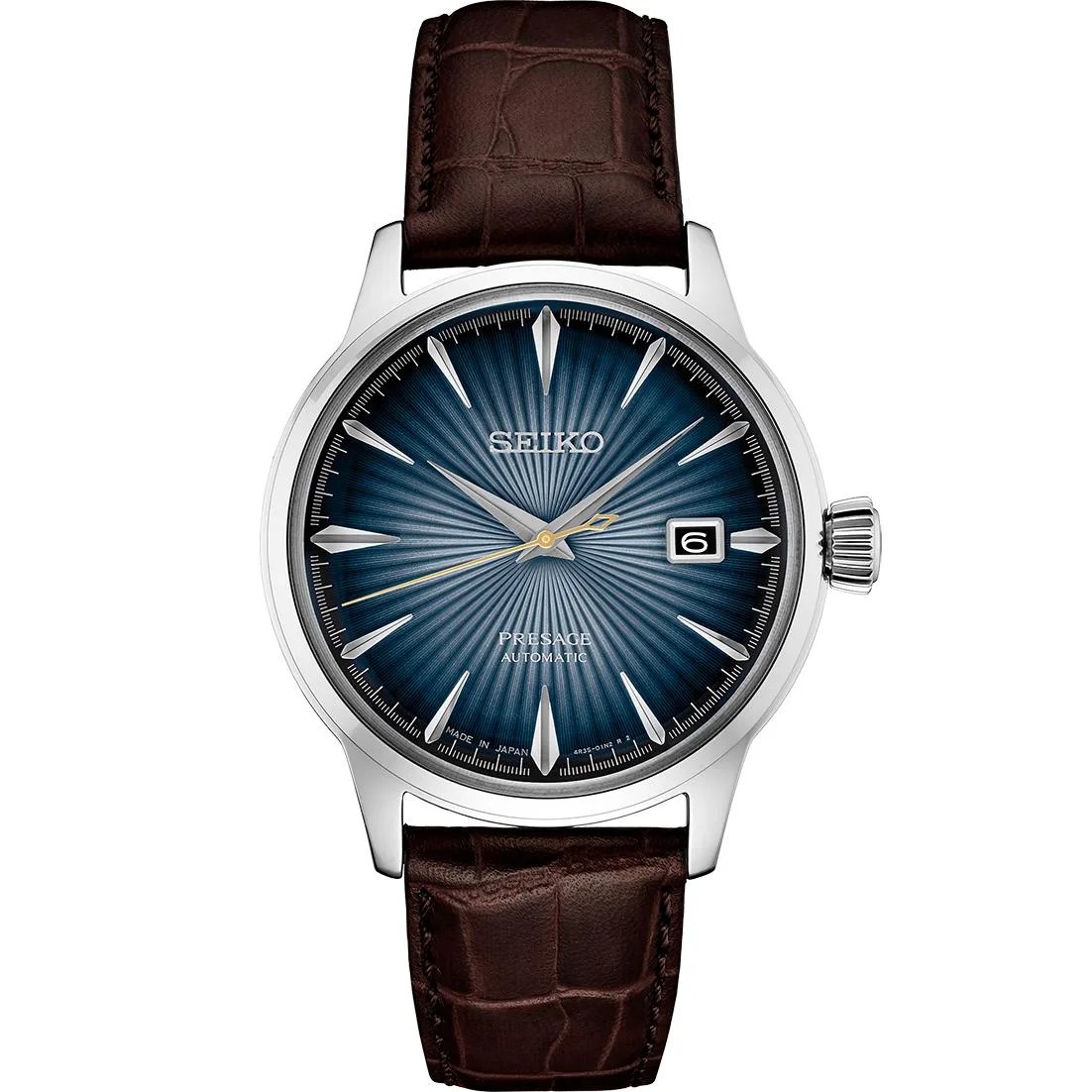 Seiko Watch Presage Cocktail Time Ss Automatic Blue Dial