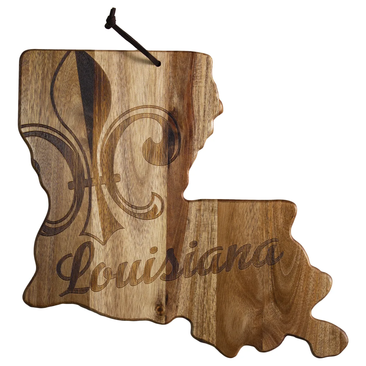Rock & Branch® Origins Series Louisiana State Shaped Wood Serving & Cutting Board