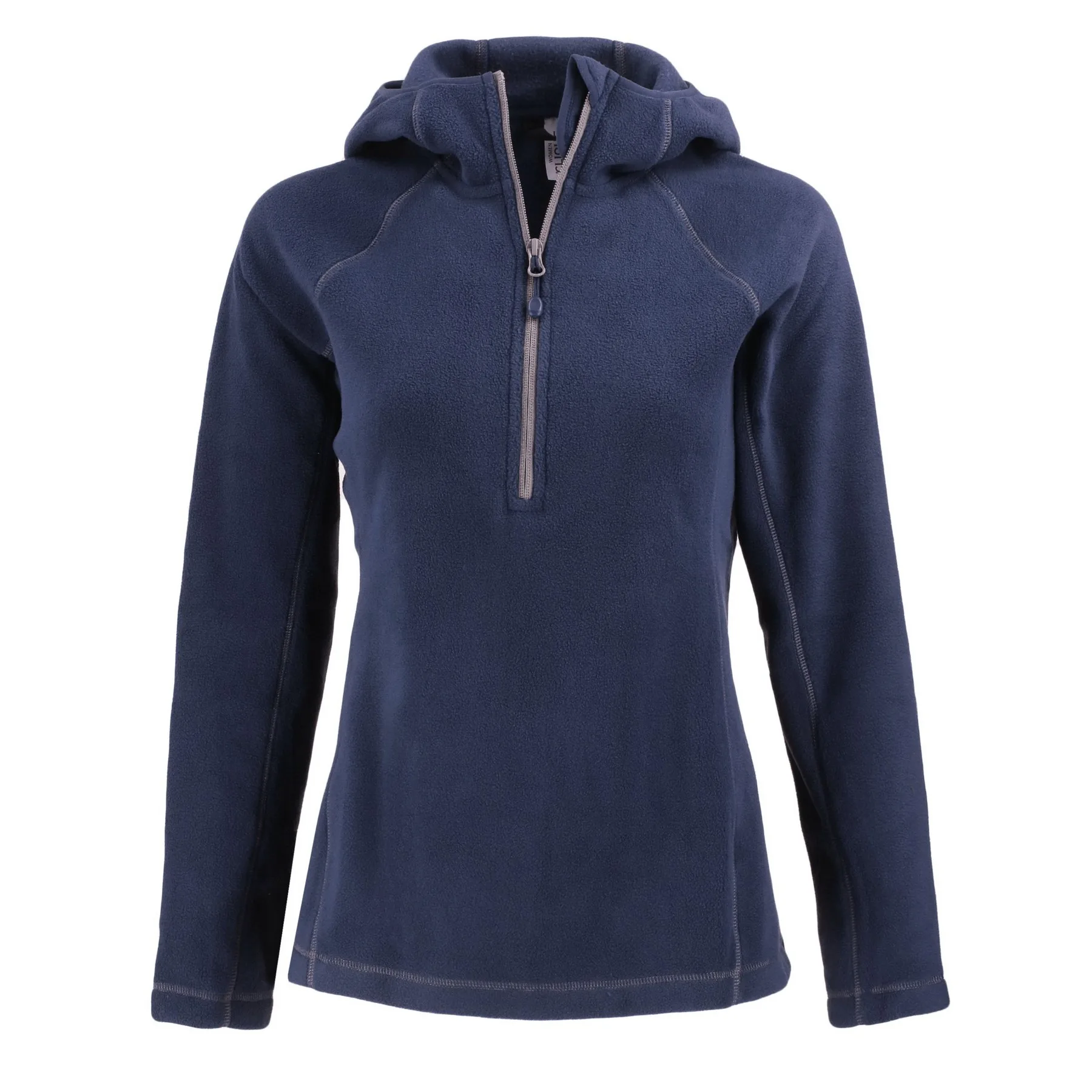 Clique Powder Recycled Fleece Womens Half Zip Hooded Pullover view 2