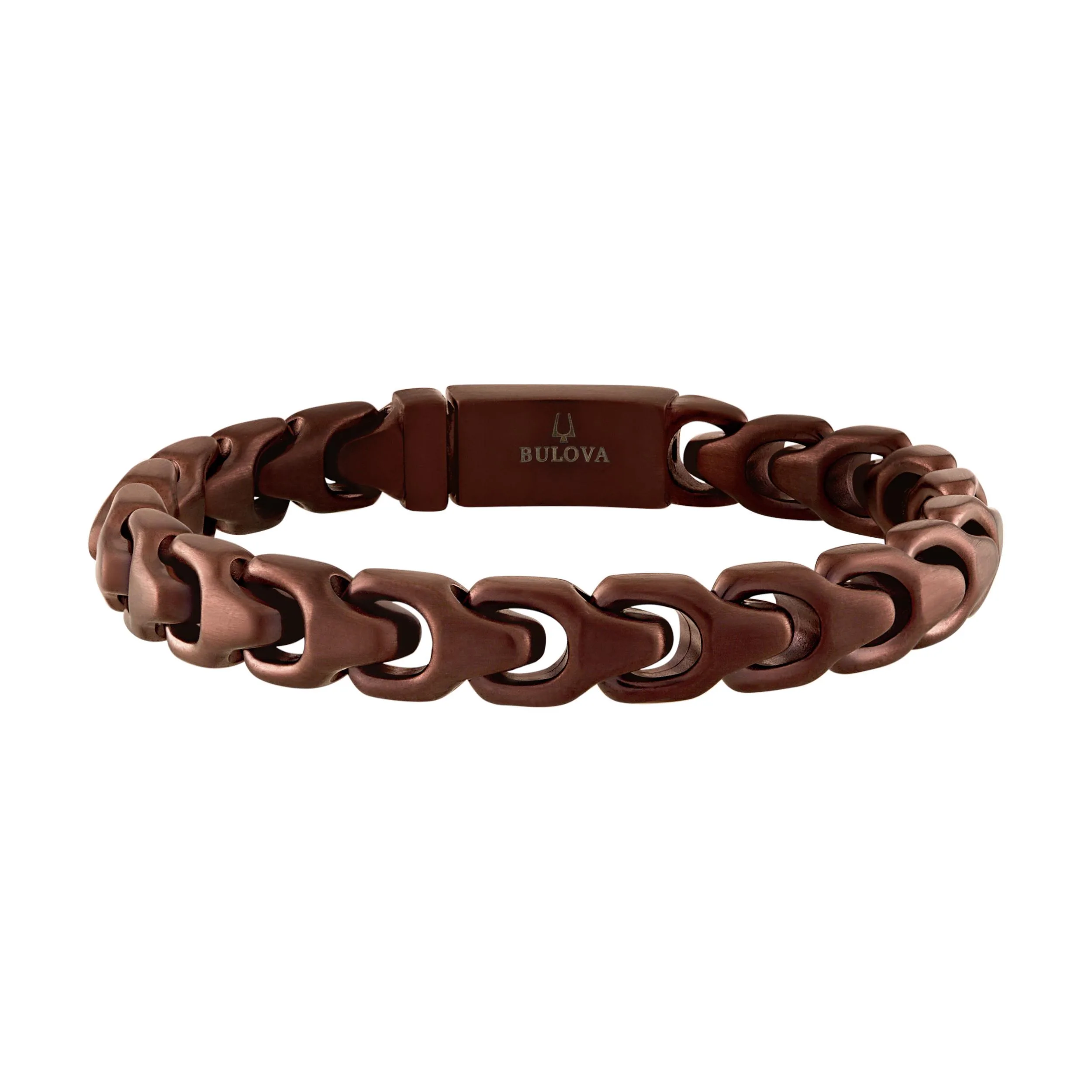 Bulova Jewelry Link™ Steel Bracelet - Chocolate Brown