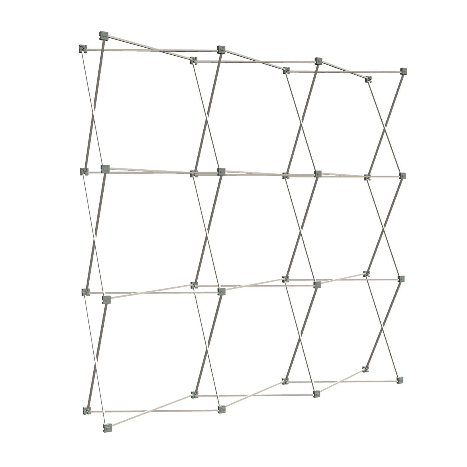 8' Straight Show 'N Rise Floor Display Frame Only