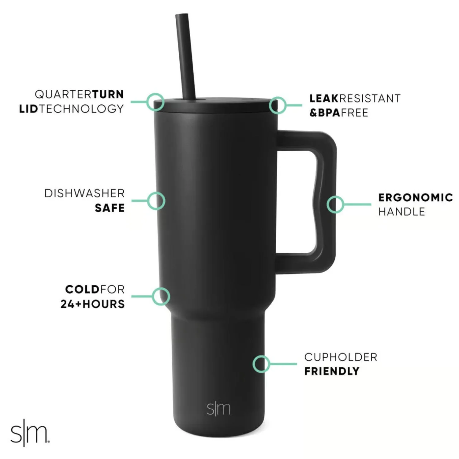 40 oz Simple Modern® Stainless Steel Double-Walled Insulated Trek Tumbler view 2