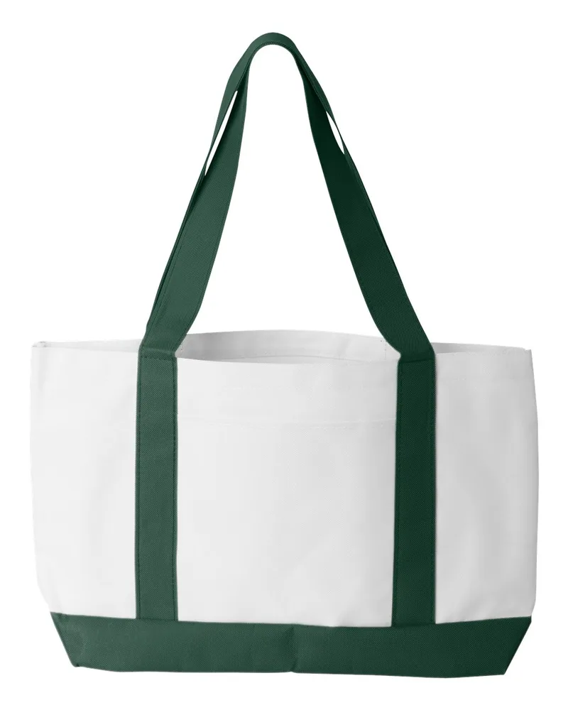 White/Forest Green