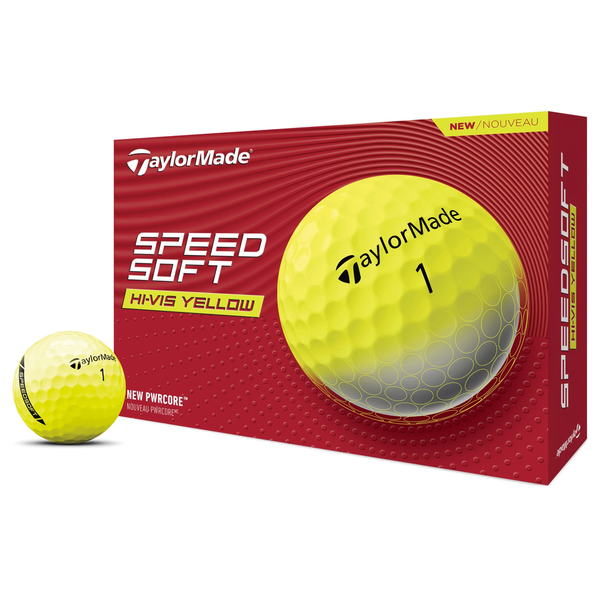 Taylormade Speedsoft Yellow 2024 Golf Balls - 1 Dozen