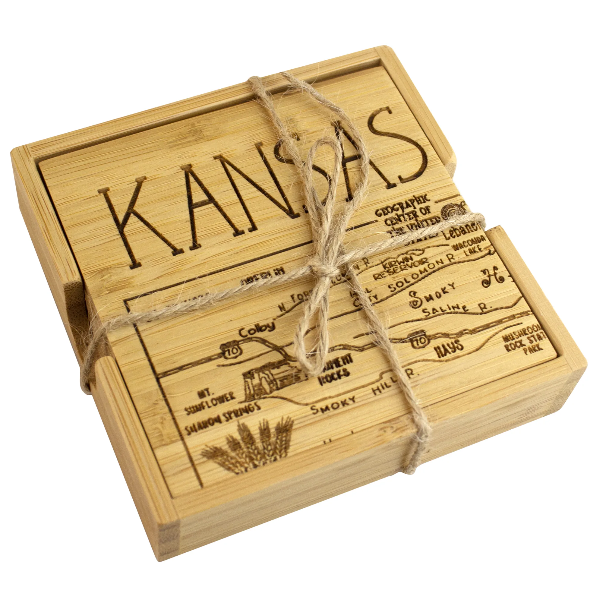 Kansas Puzzle Coaster Set view 3