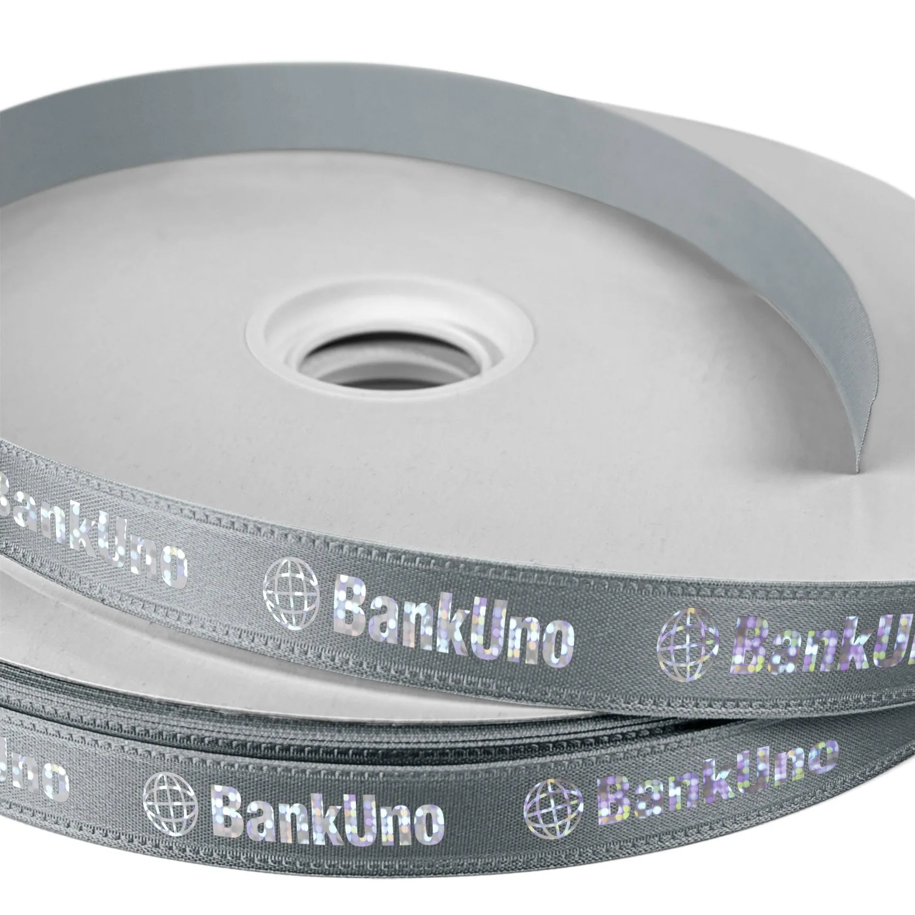5/8" Badge Satin Ribbon - 50yd Roll - Foil Print