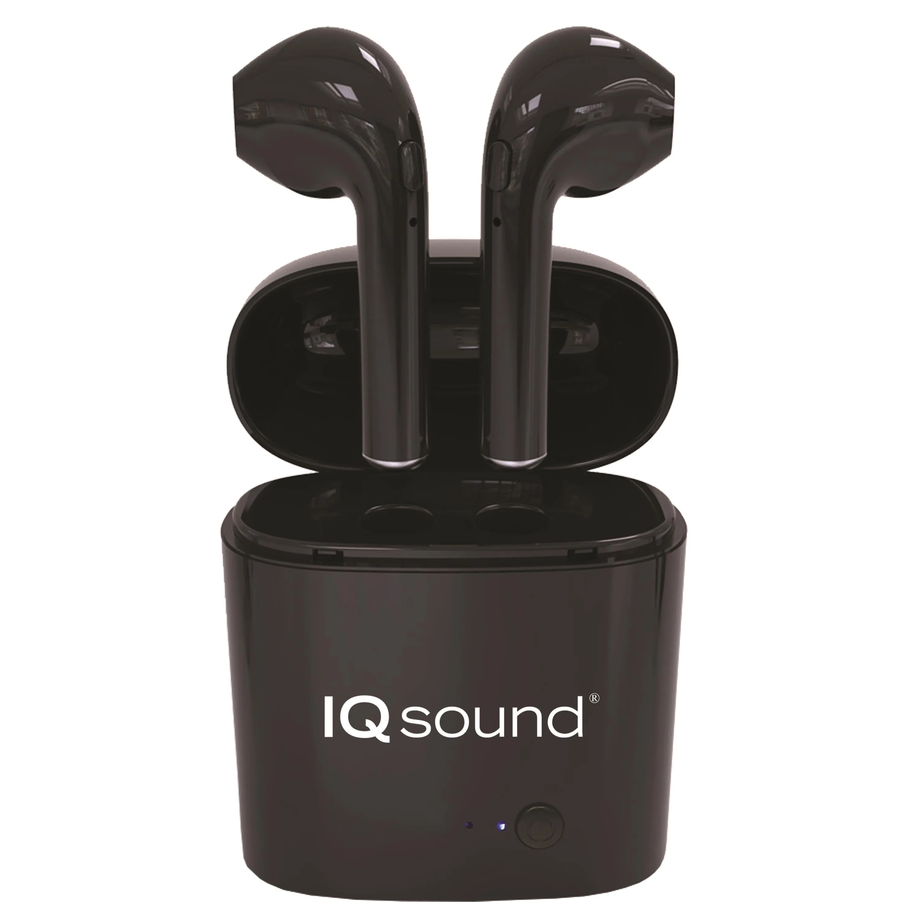 Supersonic® True Wireless Earbuds w/Power Bank Carrying Case (Black)