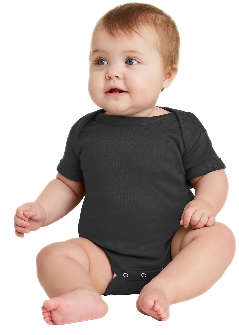 Rabbit Skins™ Infant Short Sleeve Baby Rib Bodysuit.