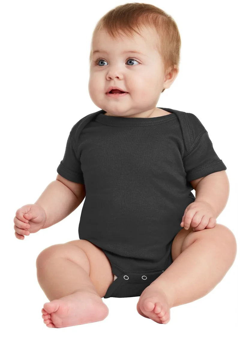 Rabbit Skins™ Infant Short Sleeve Baby Rib Bodysuit.