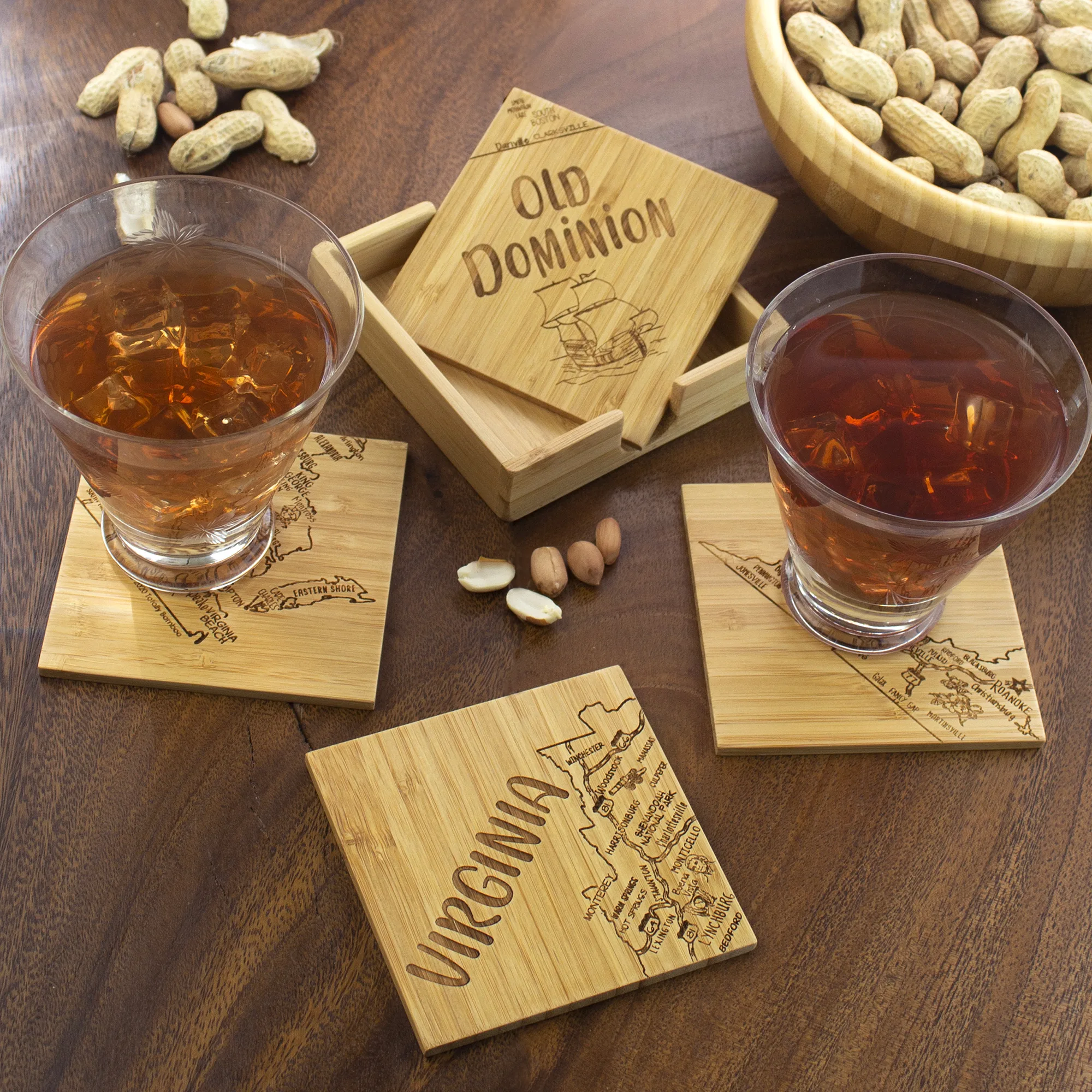 Virginia Puzzle Coaster Set view 2