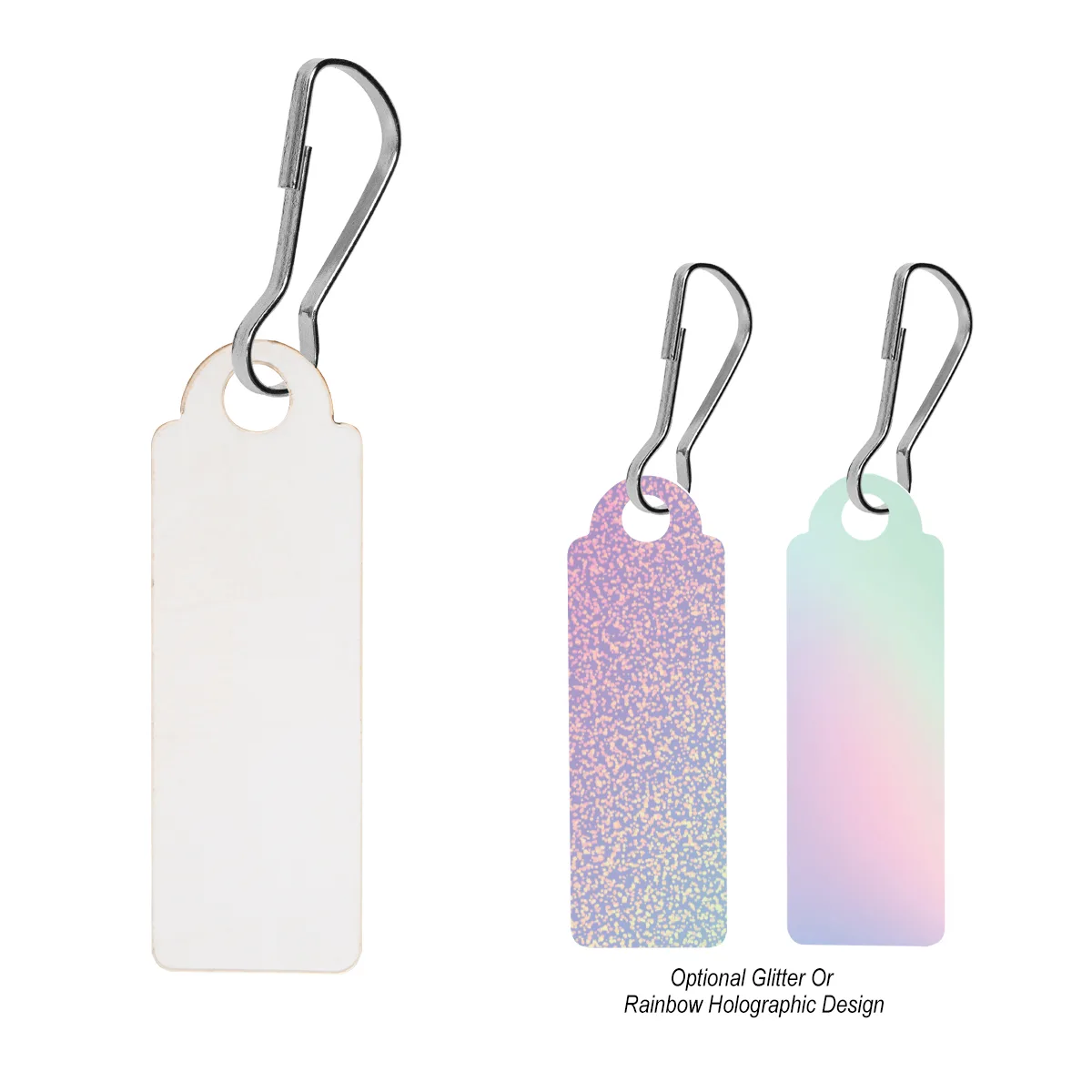 Acrylic Zipper Pull - Rectangle view 3