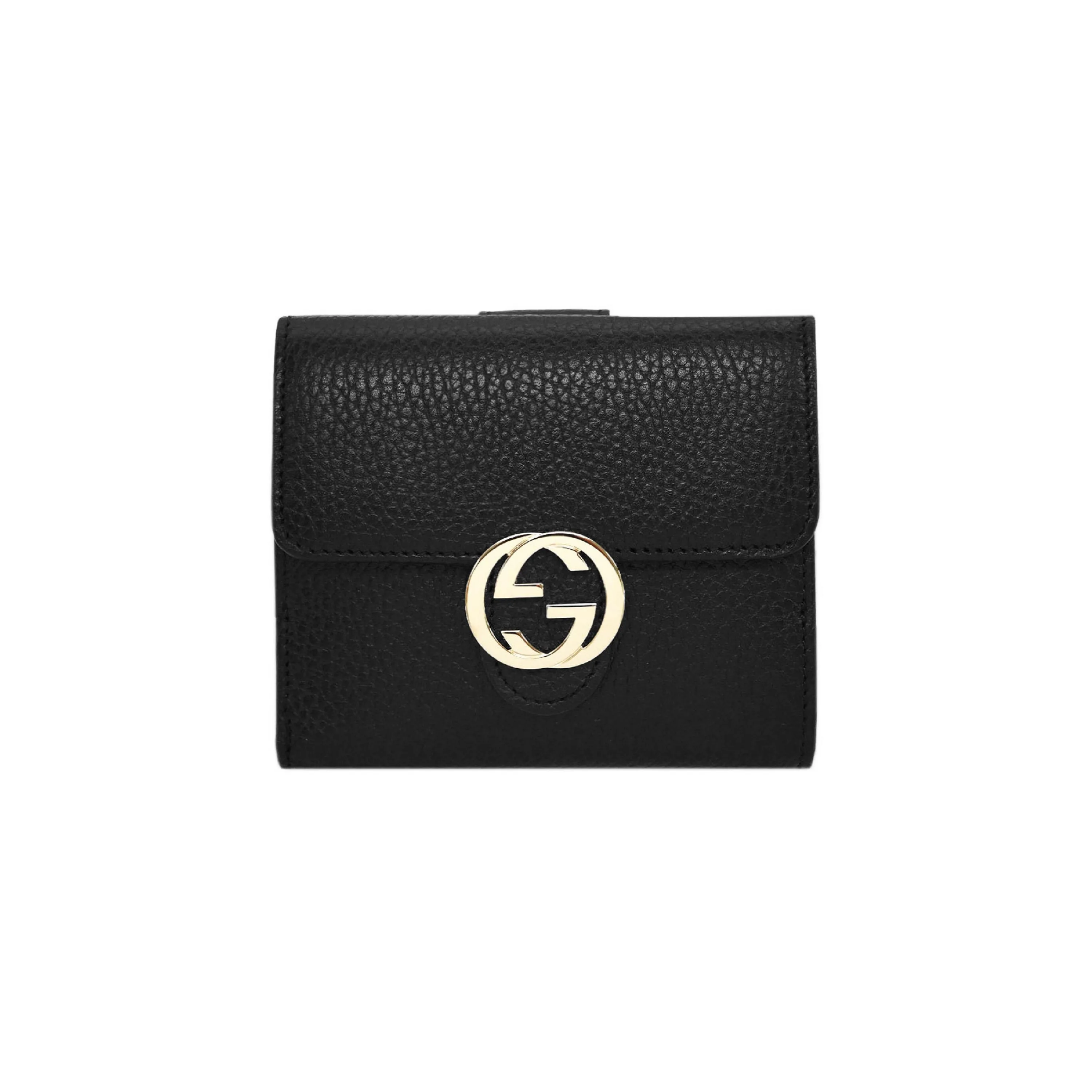 Gucci Gg Interlocking Small Wallet - Black