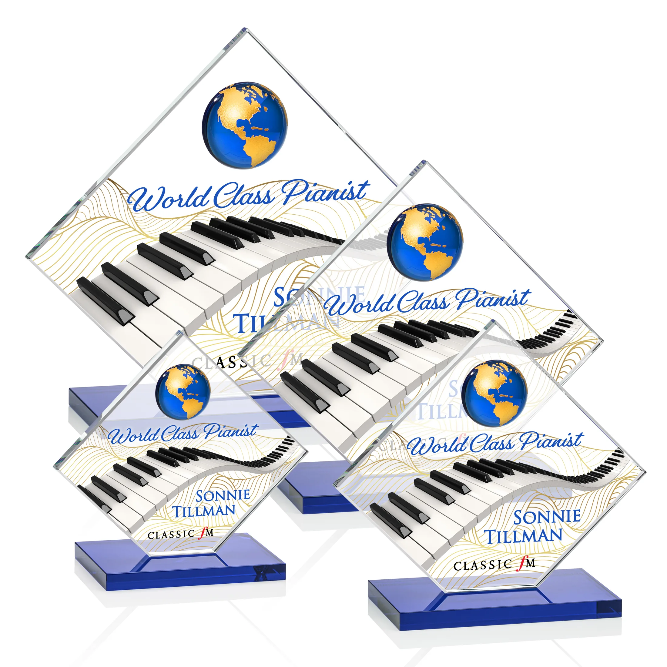 VividPrint™, Blue, Gold