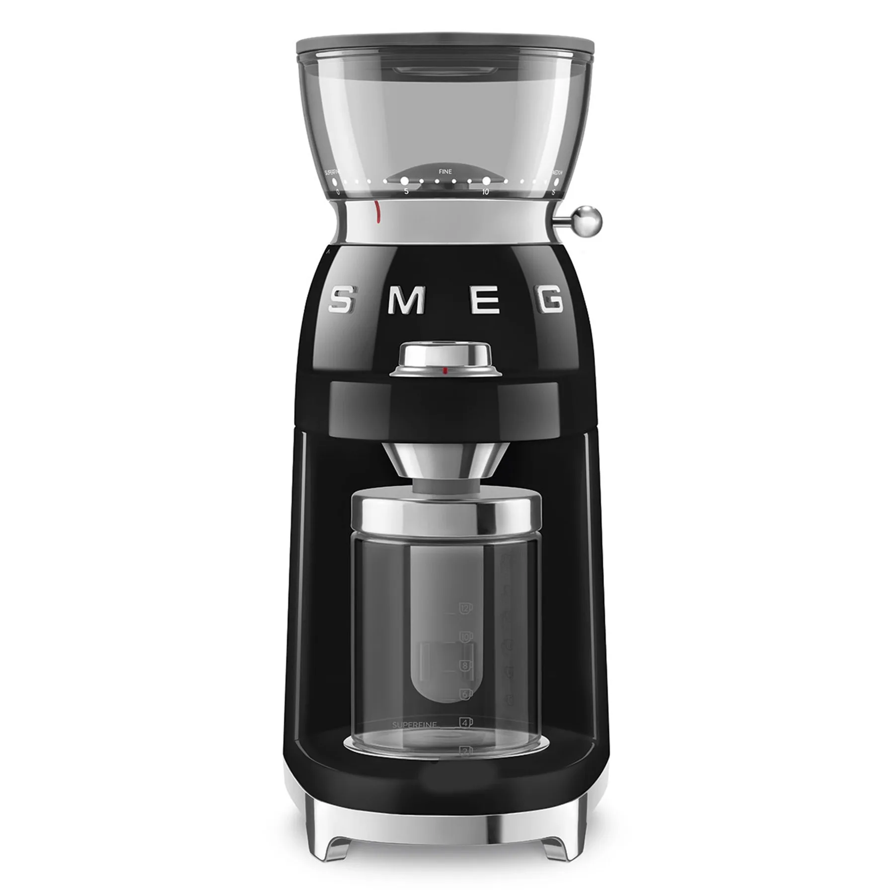SMEG Multipurpose Conical Burr Coffee Grinder - Black
