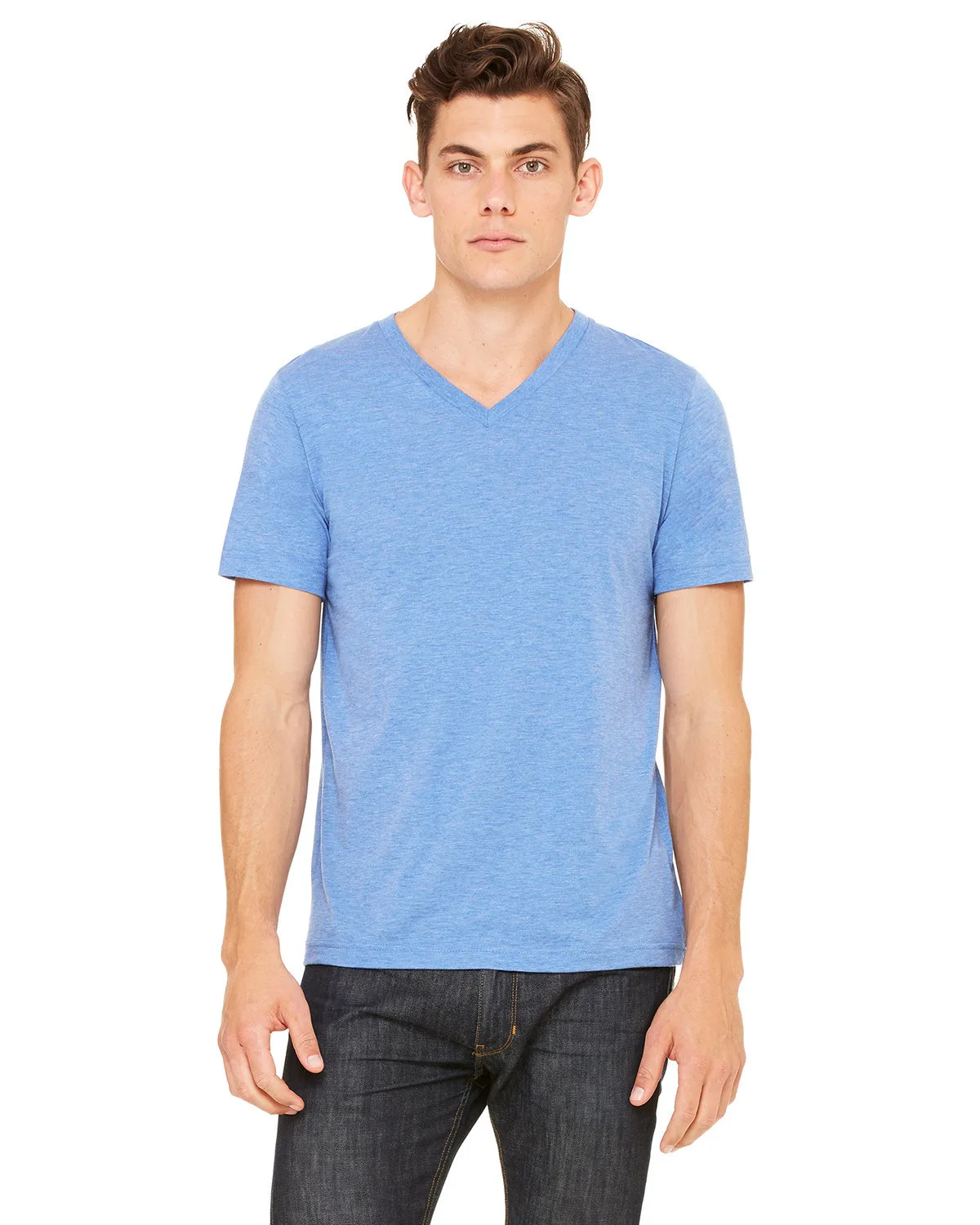 BELLA+CANVAS Unisex Triblend V-Neck T-Shirt view 4