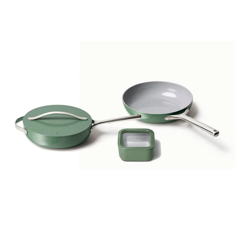 Caraway Saute Duo & Storage Set Sage
