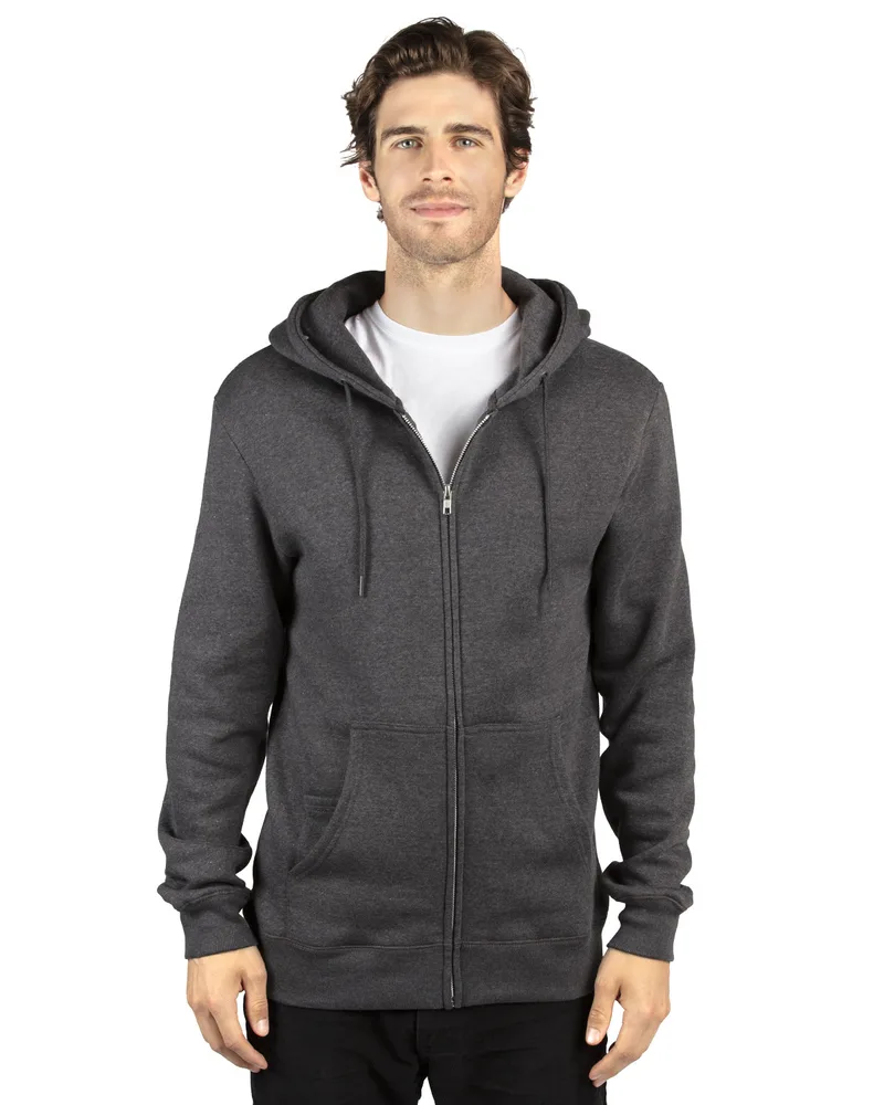 THREADFAST Unisex Ultimate Fleece Full-Zip Hooded Sweatshirt view 4