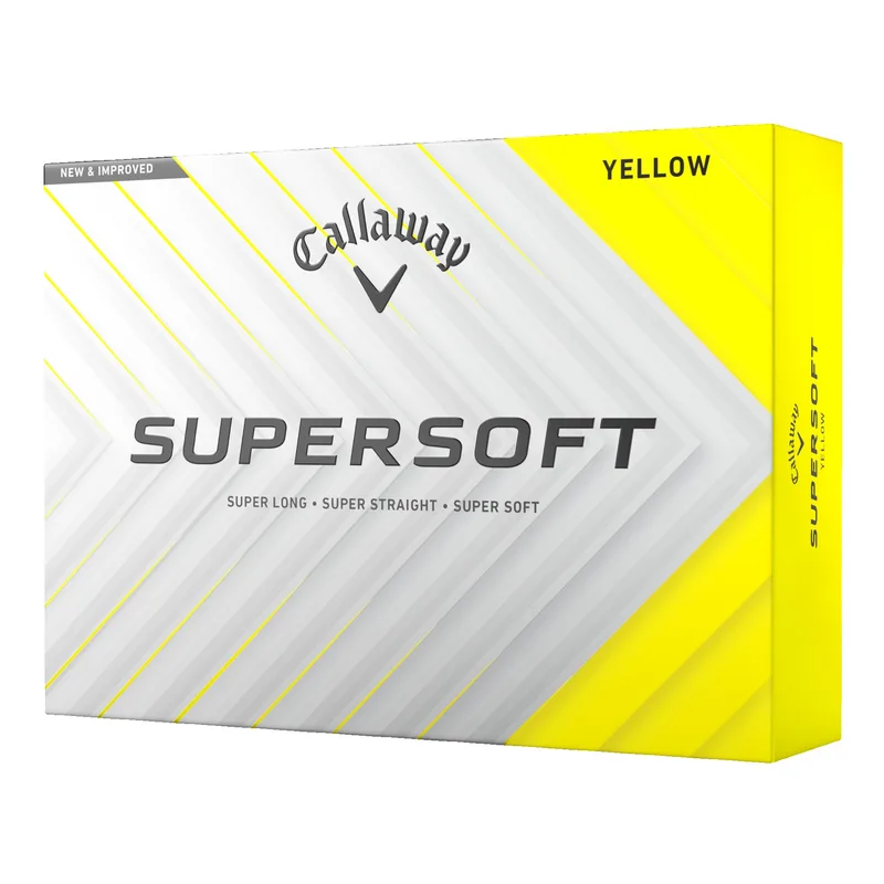 Callaway Supersoft Golf Balls - Yellow