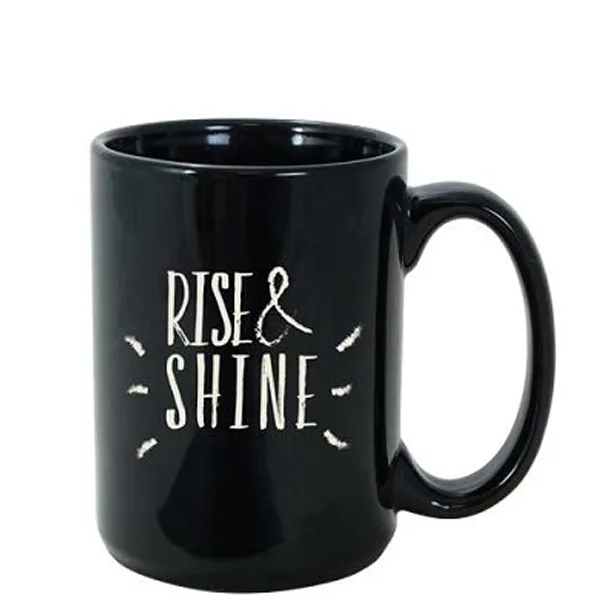 15 Oz. Black Ceramic El Grande Mug