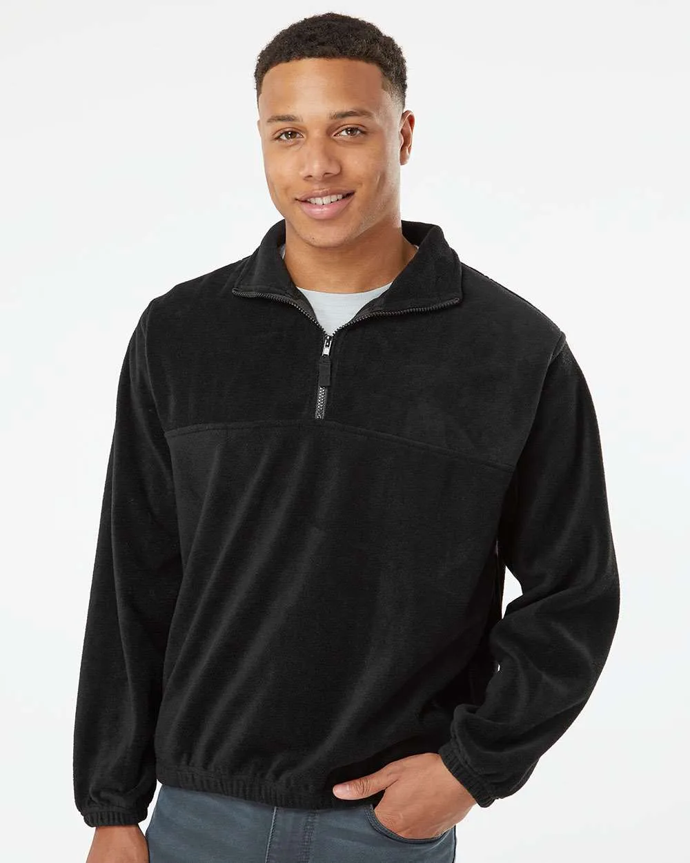 Burnside® Polar Fleece Quarter Zip Pullover