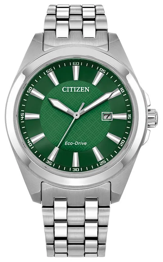 Citizen Watch Men's Classic Peyten Stainless Steel Bracelet Watch, Green Dial