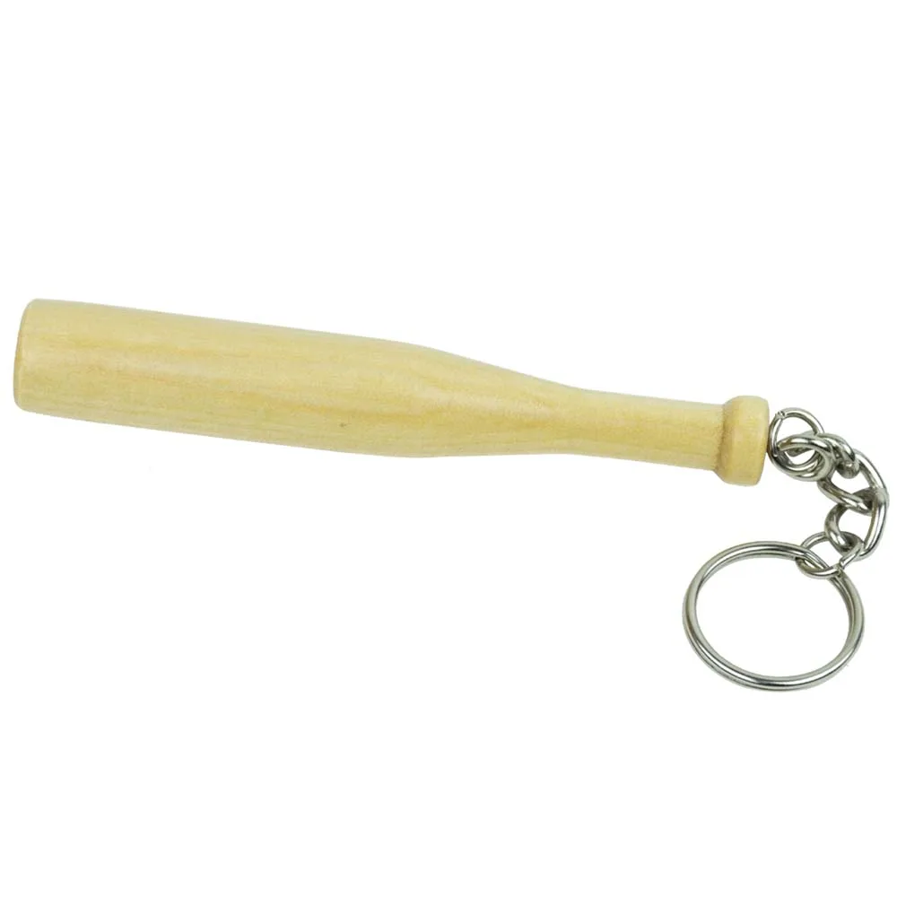 4" Wood Baseball Bat Keychain view 2