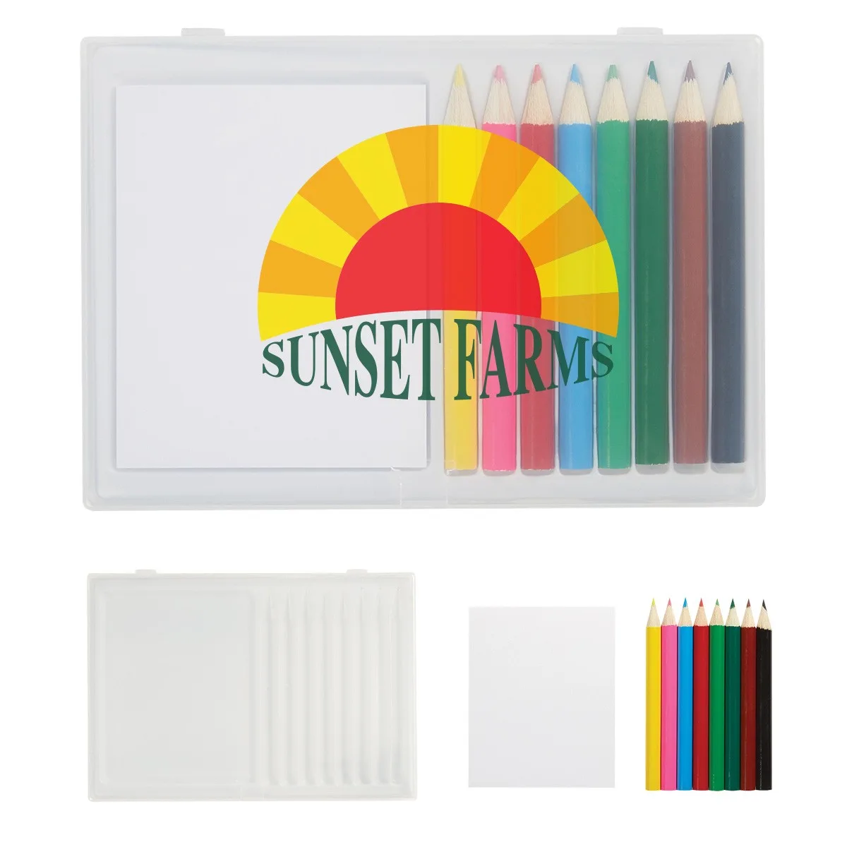 8-piece Colored Pencil Art Set In Case view 2