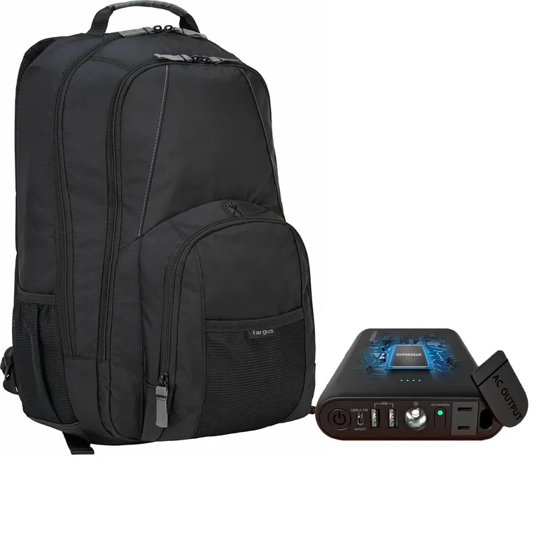 HYPERCEL Nb Accessory Bundle Includes Power Bank, Targus Backpack