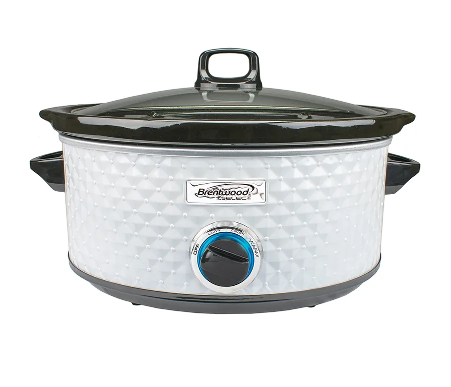 Select® 7 Quart White Slow Cooker