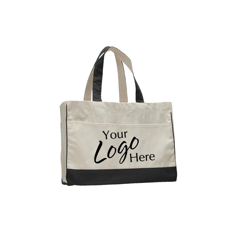 Canvas Standard Tote Bag w/5" Gusset (17"x13"x5")
