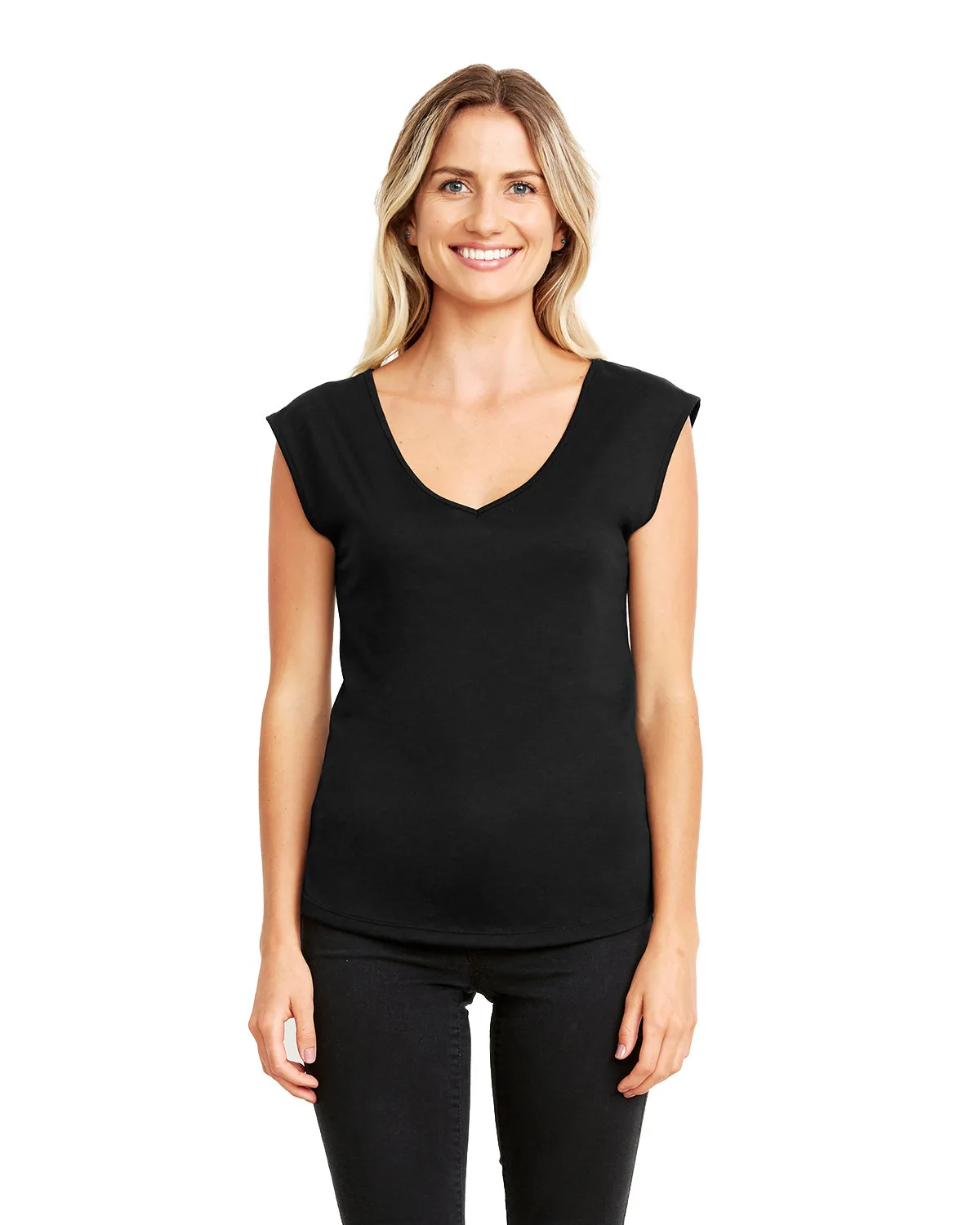 NEXT LEVEL APPAREL Ladies' Festival Sleeveless V view 4