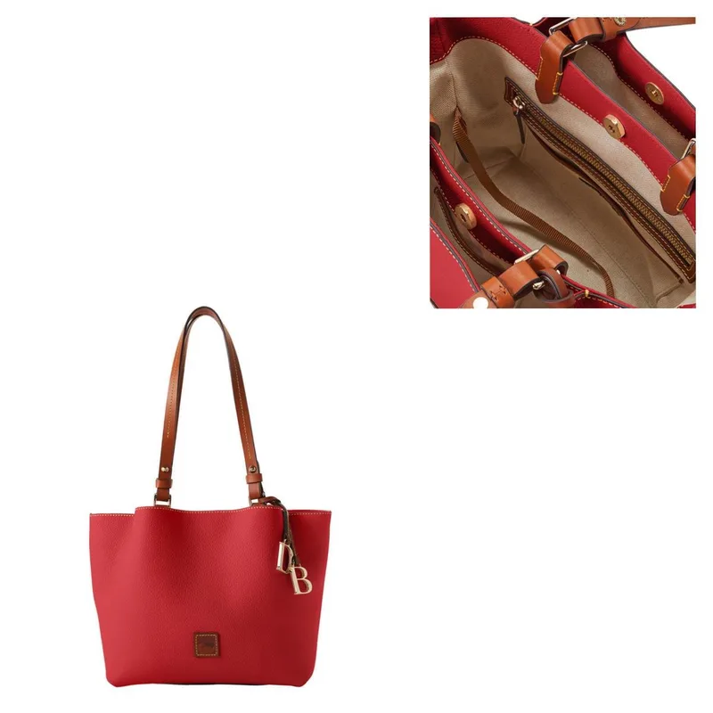 Dooney & Bourke Red Pebble Grain Small Flynn