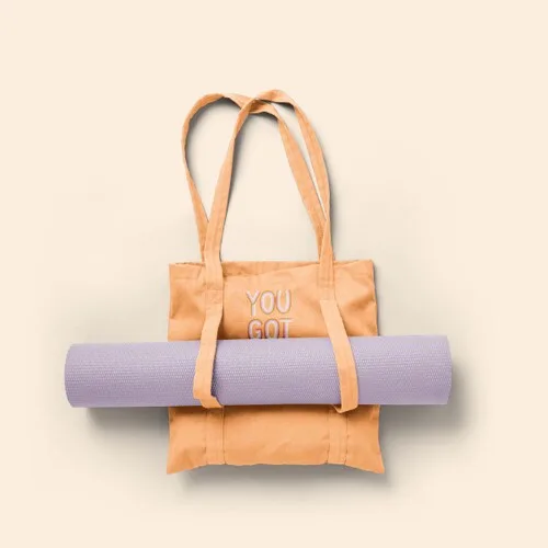Main Squeeze Canvas/Denim Yoga Tote view 5