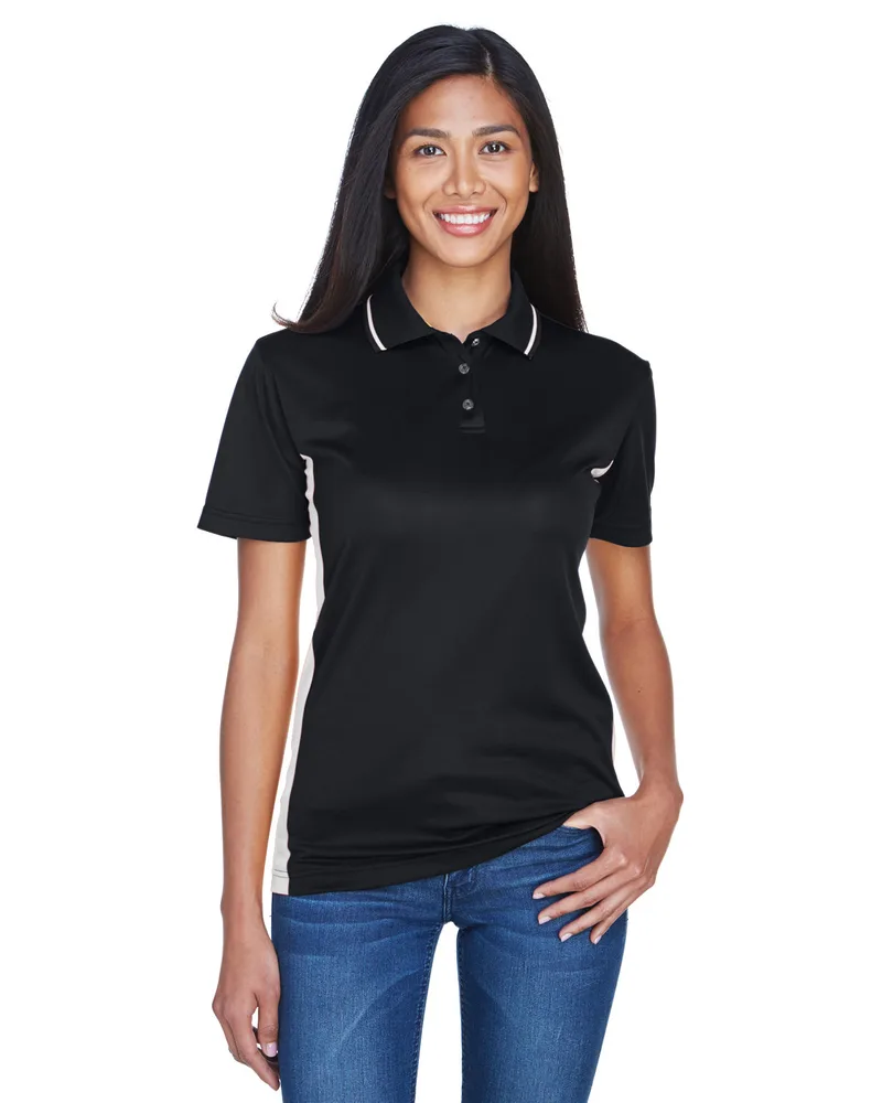ULTRACLUB Ladies' Cool & Dry Sport Two-Tone Polo view 2