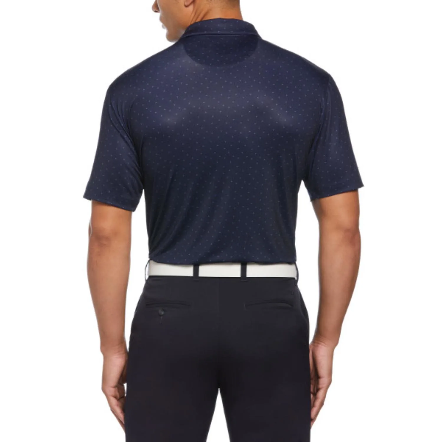 Callaway® Micro Chev Print UPF 50+ Men's Polo Shirt with Custom Logo view 3